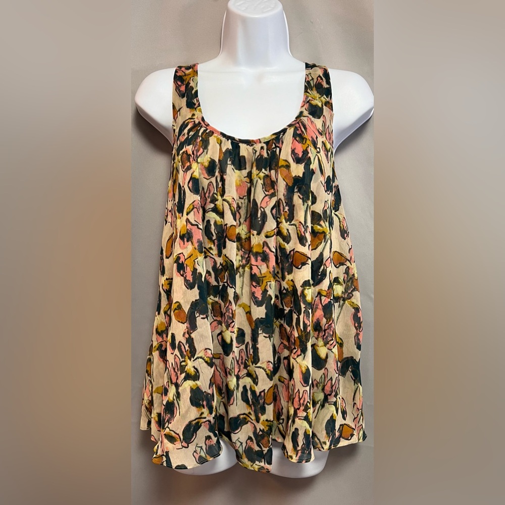 KIMCHI BLUE Women’s MULTICOLOR‎ FLORAL TOP- SIZE Large